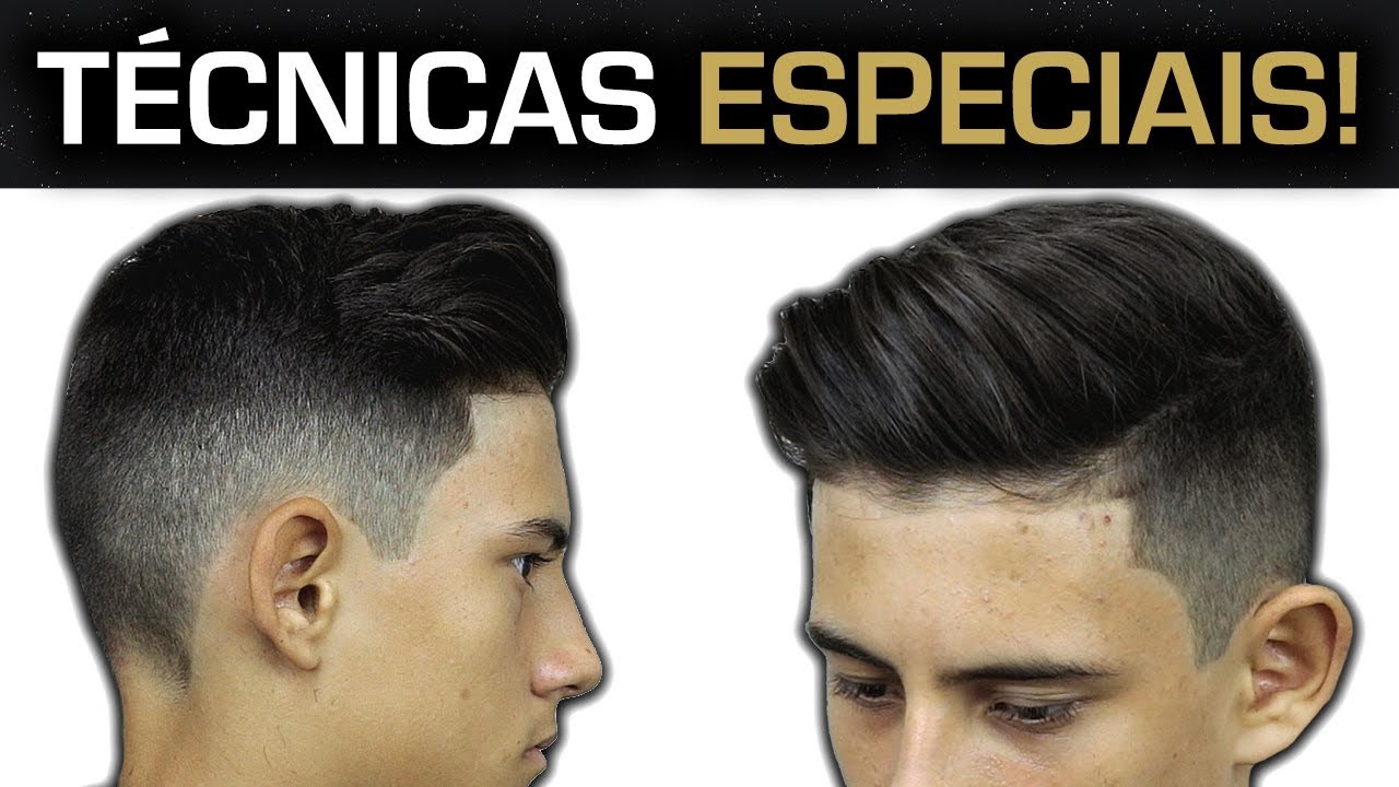 topete de cabelo masculino