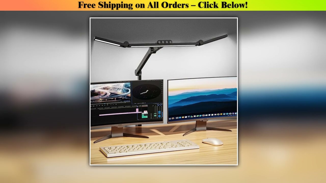 LED Desk Lamp Table Lamp Dimmable, 24W 1380 lm Table Lamp,5 Colors and 5 Brightness Levels