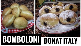 BOMBOLONI DONAT ITALY ISI COKLAT LEMBUT DAN ENAK | RESEP BOMBOLONI UNTUK PEMULA ANTI GAGAL