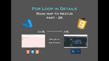 Explaining the For loop in details | Road map to Next JS | Part - 26 | JS