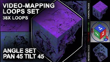 BOX Projection-Mapping loops (38 loops Angle-Set) Pan 45 Tilt 45 by DJVB