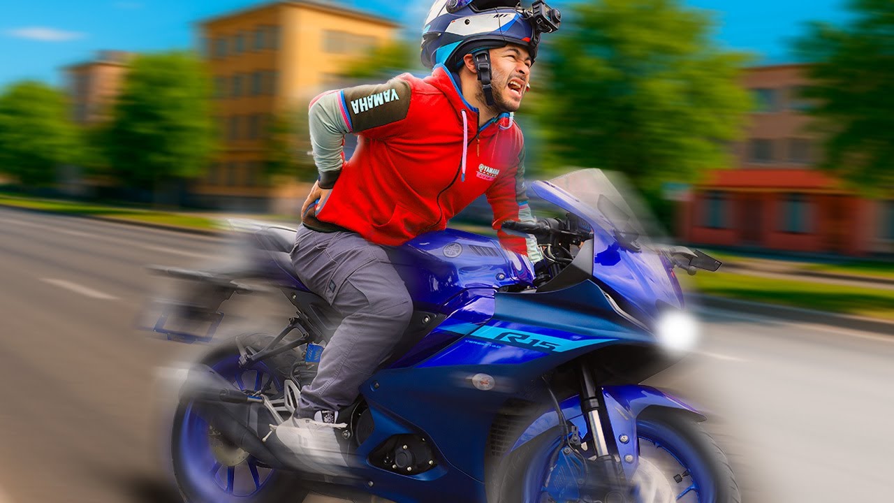 Probé la Yamaha R15 V4 la moto mas incomoda.