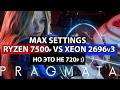 PRAGMATA: Ryzen 7500f VS Xeon 2696v3, но это не 720p :)