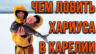 Снасти для ловли хариуса в Карелии, на Пяозере.