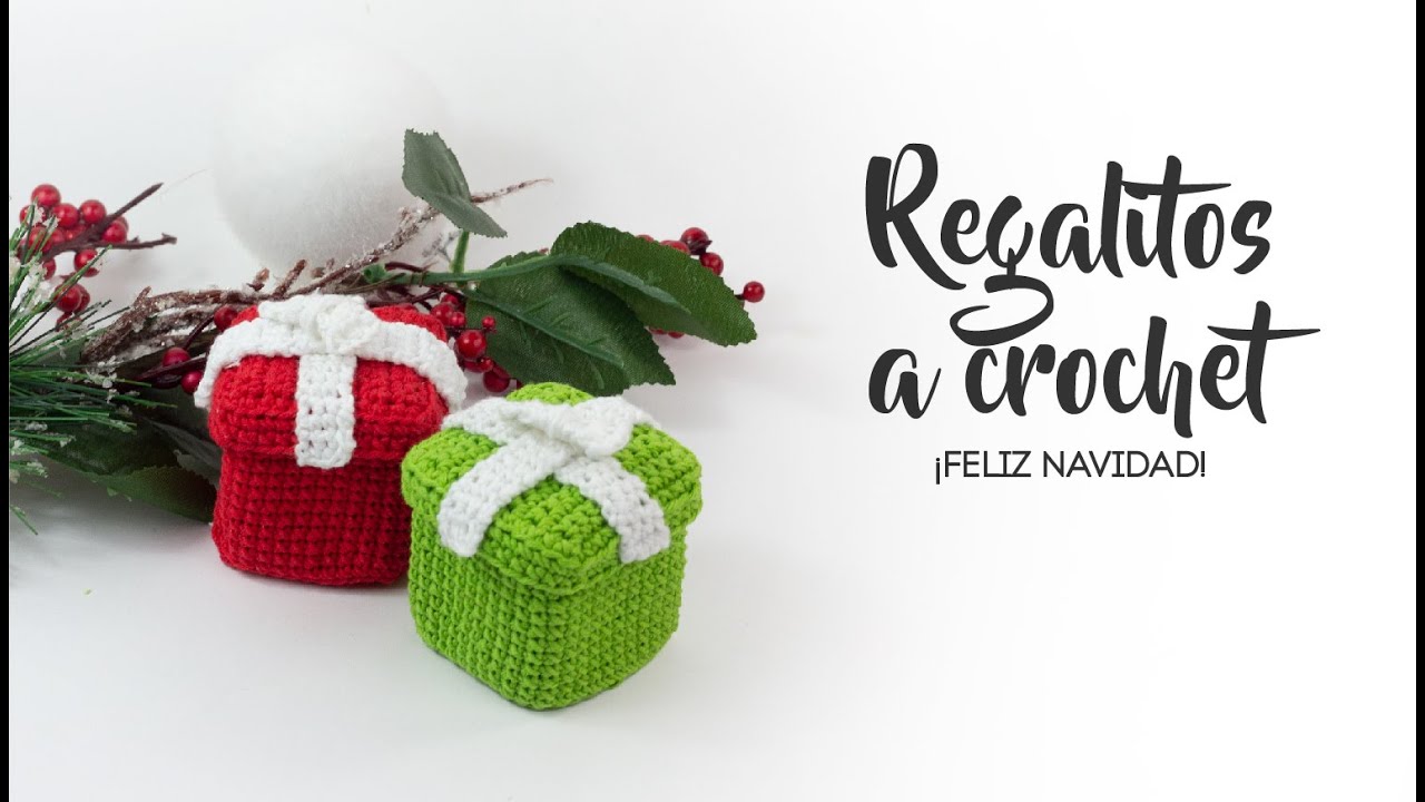 enfermo Marcha mala Albardilla Cómo hacer regalos de Navidad a crochet ¡Cajitas de regalo! - YouTube