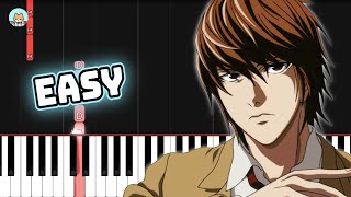 Death Note OP - 'the WORLD' - EASY Piano Tutorial & Sheet Music