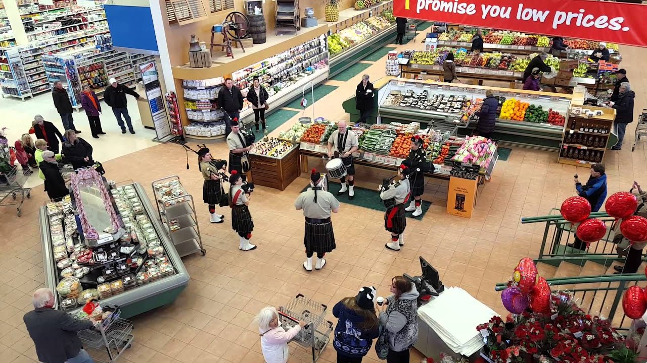 Bagpipe flash mob YouTube