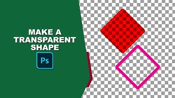 how to make a shape transparent in photoshop