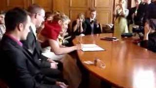 Signature Du Marié Et De La Mariée A La Mairie