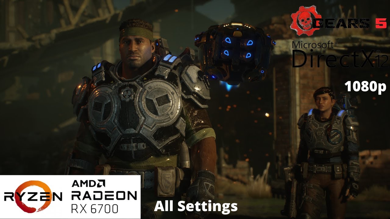 Gears 5 RX 6700 Benchmark Run - YouTube
