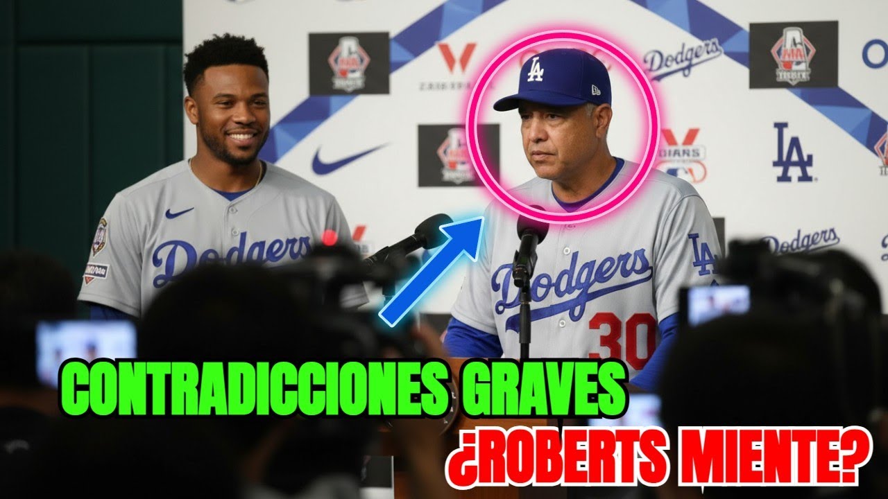 ¿Roberts miente? Comentarista de Dodgers revela contradicciones graves.