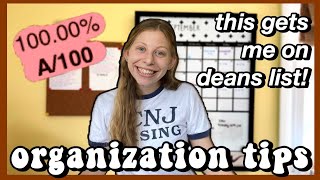 college student ORGANIZATION TIPS from a senior nursing major