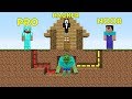 Minecraft NOOB vs PRO vs HACKER - SURVIVAL IN ZOMBIE MAZE in Minecraft battle MAP