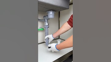 The kitchen sink pipe is aging and leaking. Try this durable and space-saving sink drain pipe