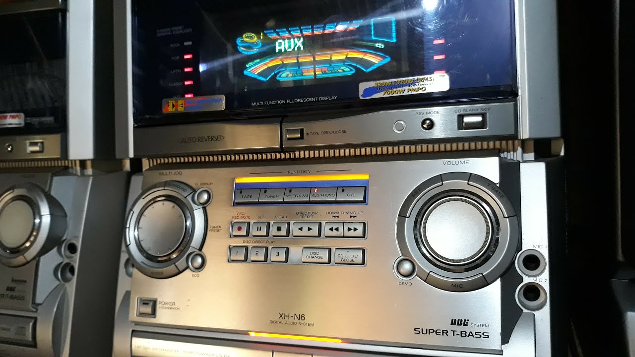 Aiwa Xh N6, the father of the sub-bass, here's no chai chai. - YouTube