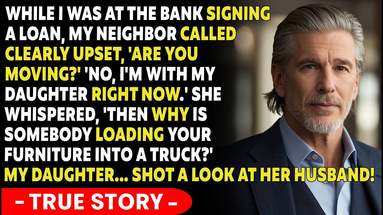 While At The Bank, Got A Call From My Neighbor, “Why Is There A Moving Truck... | TRUE STORY