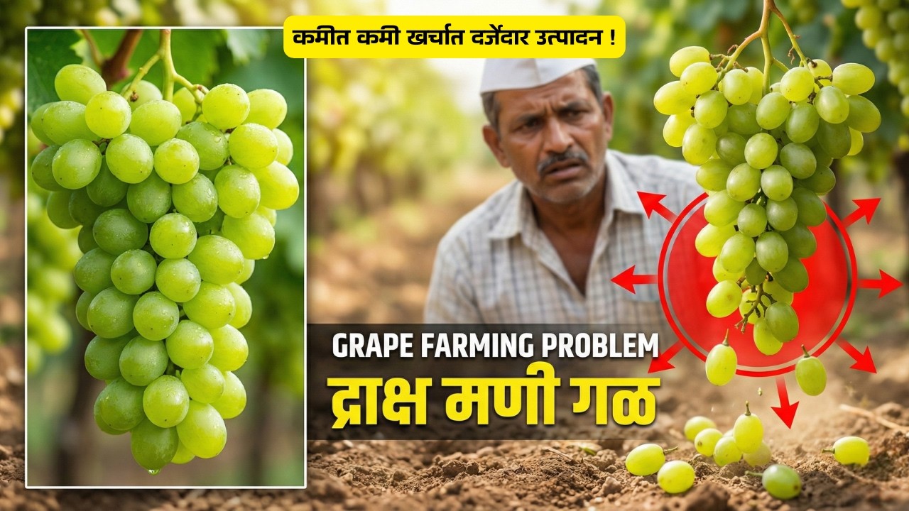 मणी गळ होणारच नाही फक्त एवढेच करा.. |#गोडीछाटणी #द्राक्षे | @VijayKumbharYashAgroLab