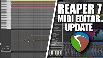 Midi Editor Update in Reaper 7