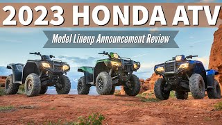 New 2023 Honda Atv Model Lineup Announcement Review