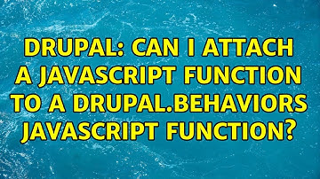 Drupal: Can I attach a javascript function to a Drupal.behaviors javascript function?