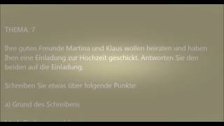 Deutsche Brief A1-A2-B1 Prüfung - 2 - Deutsch Lernen