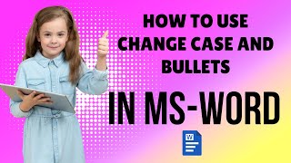 MS Word Tips ✨ Change Case & Bullets | Master Change Case & Bullets ✨