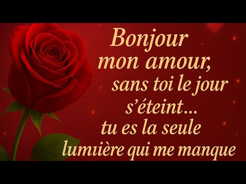 Bonjour Mon Amour Tu As Un Message D Amour Qui T Attend Écoute C Est Mon Cœur Qui Te Parle