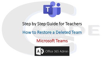 How to Restore a Deleted Team
