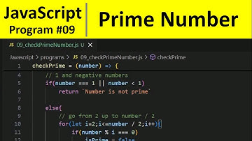 JavaScript Program 9 - Check Prime Number in JavaScript