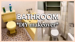 Download lagu DIY BATHROOM MAKEOVER | painted bath tub & carpeted bathroom *extreme makeover* on a budget