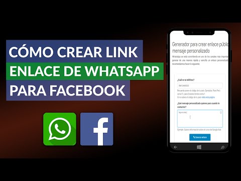 Cómo Crear un Link o Enlace de WhatsApp para Facebook Fácilmente