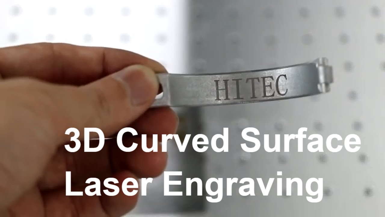 3d dynamic fiber laser engraving machine for bracelet curved surface