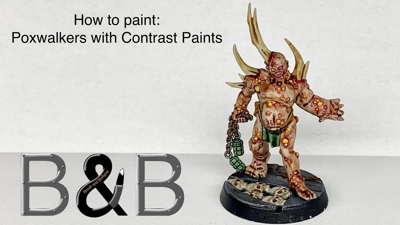 How to paint Poxwalkers using Contrast Paints YouTube