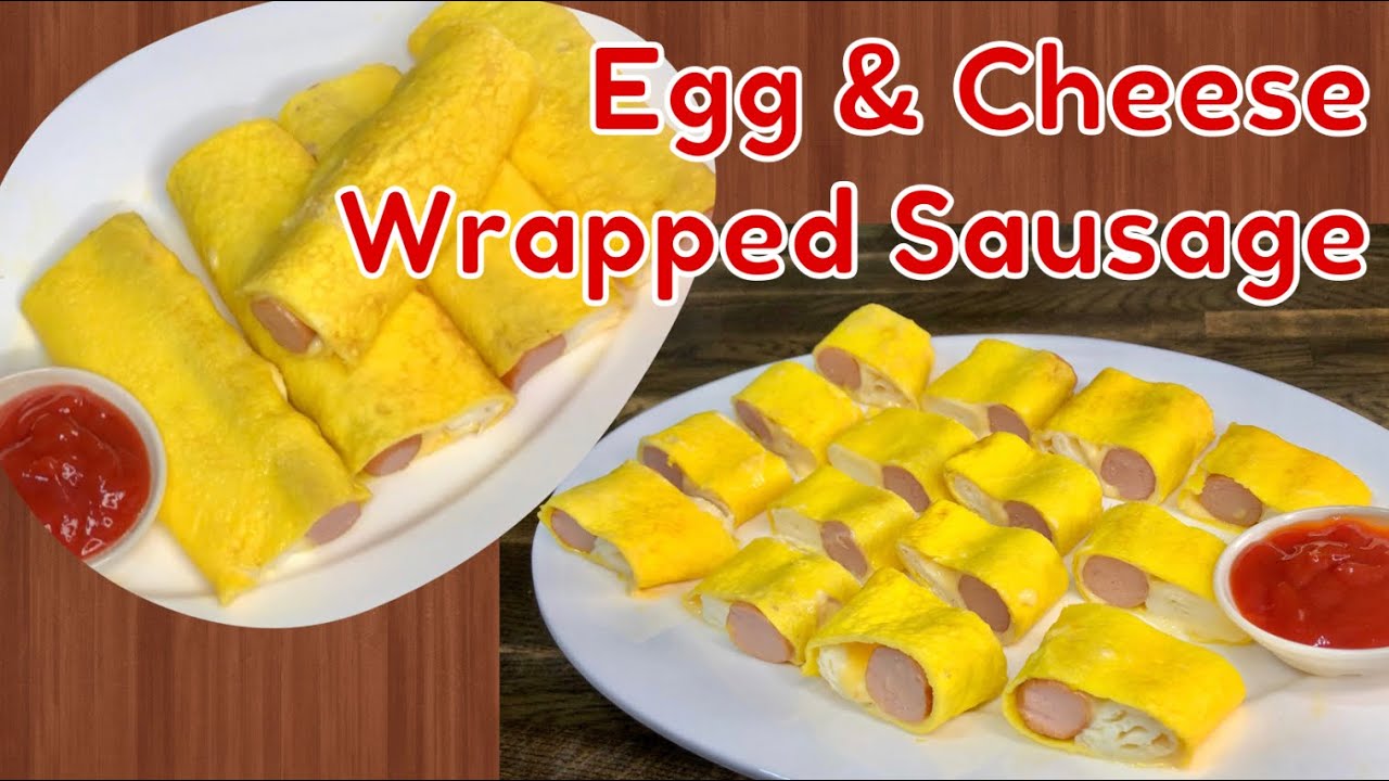 Egg & Cheese Wrapped Sausage / Fun Finger Food   - Yoyo&Min Kitchen -