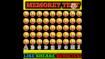 Memory Test || Riddles And Puzzles For Iq Test || part 3 || #shorts #quiztime
