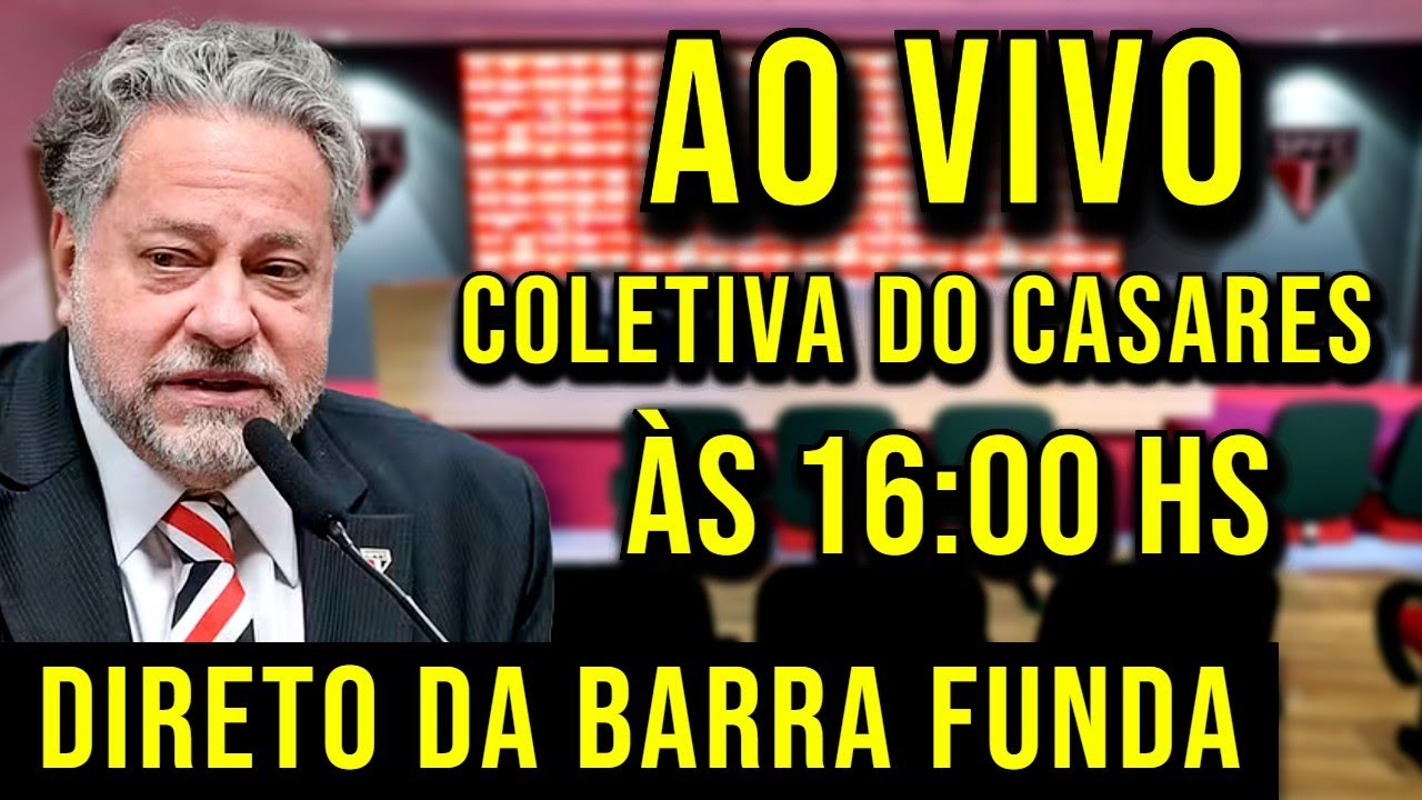 AO VIVO: COLETIVA DO JULIO CASARES NO SPFC - DIRETO DO CT DA BARRA FUNDA DO SÃO PAULO