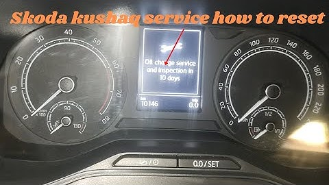 Skoda kushaq and Volkswagen taigun service how to reset manually without scanner