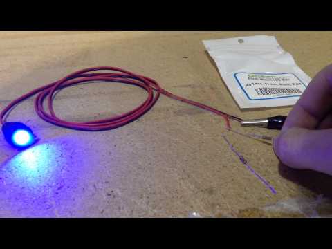 Use resistor to dim down LEDs - less bright