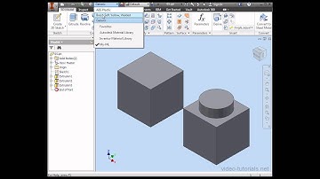How to use the material library #2 - AutoDesk Inventor Studio