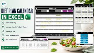 Diet Plan Calendar in Excel