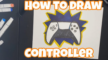 How to draw PS5 Controller Really EASY 🤩