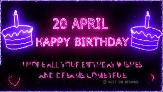 20 April Special New Birthday Status Video, happy birthday wishes song, birthday msg quotes जन्मदिन