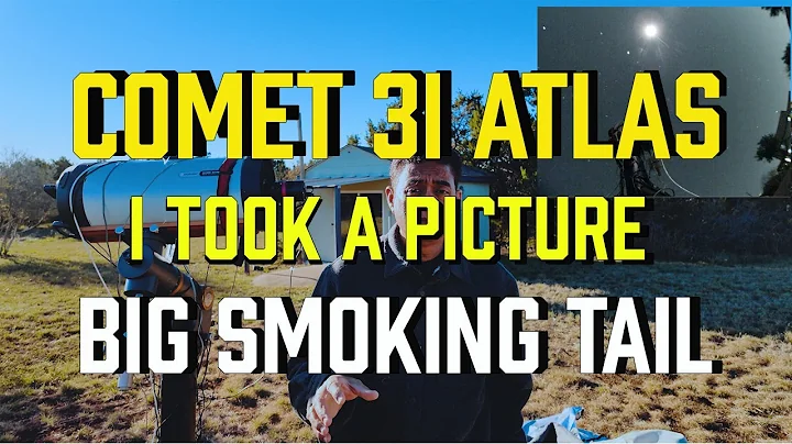 Comet 3i Atlas got a BIG SMOKING TAIL - I took a picture