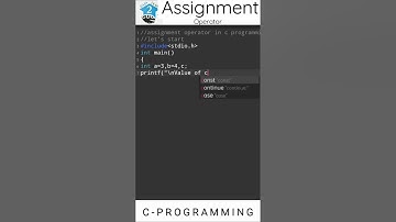 Assignment operator 👨‍💻  in c programming | #shorts #cprogramming #clanguage