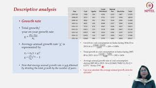 Energy Demand – Part I : Descriptive Analysis of Energy Demand