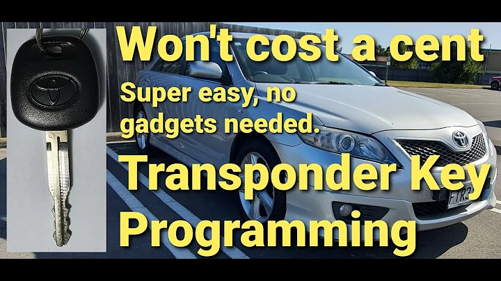 How to program Toyota transponder chip key for free - No gadgets required 😲