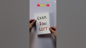 How to Study One Day Before Exam🔥Last Minute Study Tips #studytips #exams