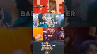 Which Is Your Fav High Note iu babymonster ateez kissoflife