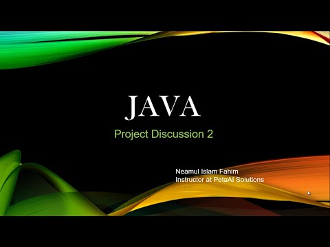 Java Programming Language Course || Project 2 Discussion || Bangla || PetaAI Solutions