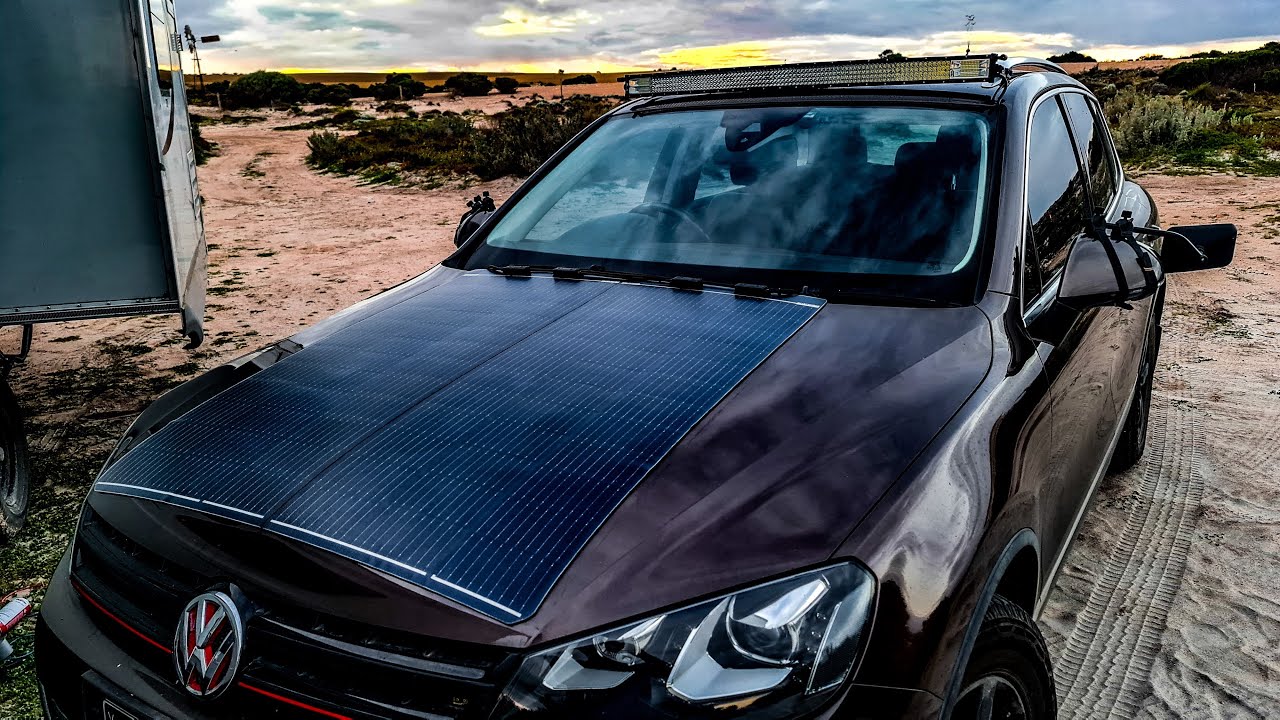 Cutting flexible Solar panels on car YouTube